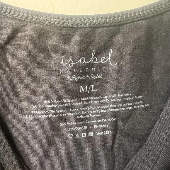 Isabel Maternity By Ingrid & Isabel Black Slip‎ Dress M/L - Picture 2 of 2